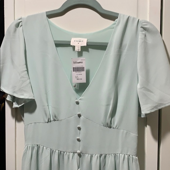 SOLD Boho aqua maxi dress - Picture 4 of 4